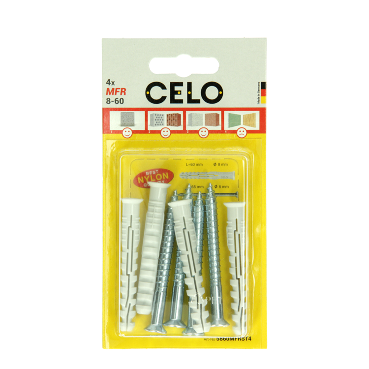 Celo 1065488 - bouchon de fenêtre multifonctionnel mfr 8-60 sb tx | 5 pièces