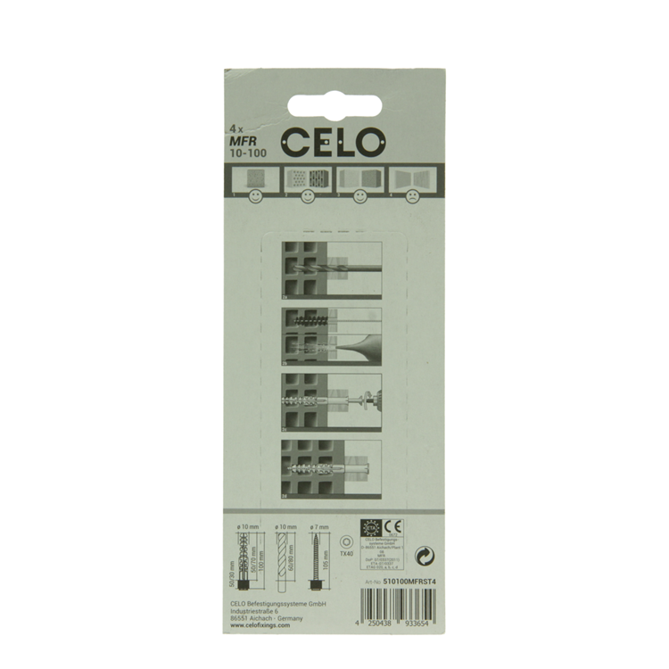 Celo 1065491 - bouchon de fenêtre multifonctionnel mfr 10-100 sb tx | 5 pièces