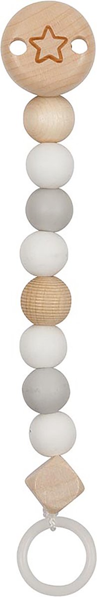 GOKI WOODEN Pacificier Chain Star Blue