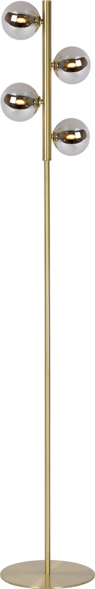 Lucide tycho - lampadaire - 4xg9 - laiton doré mat