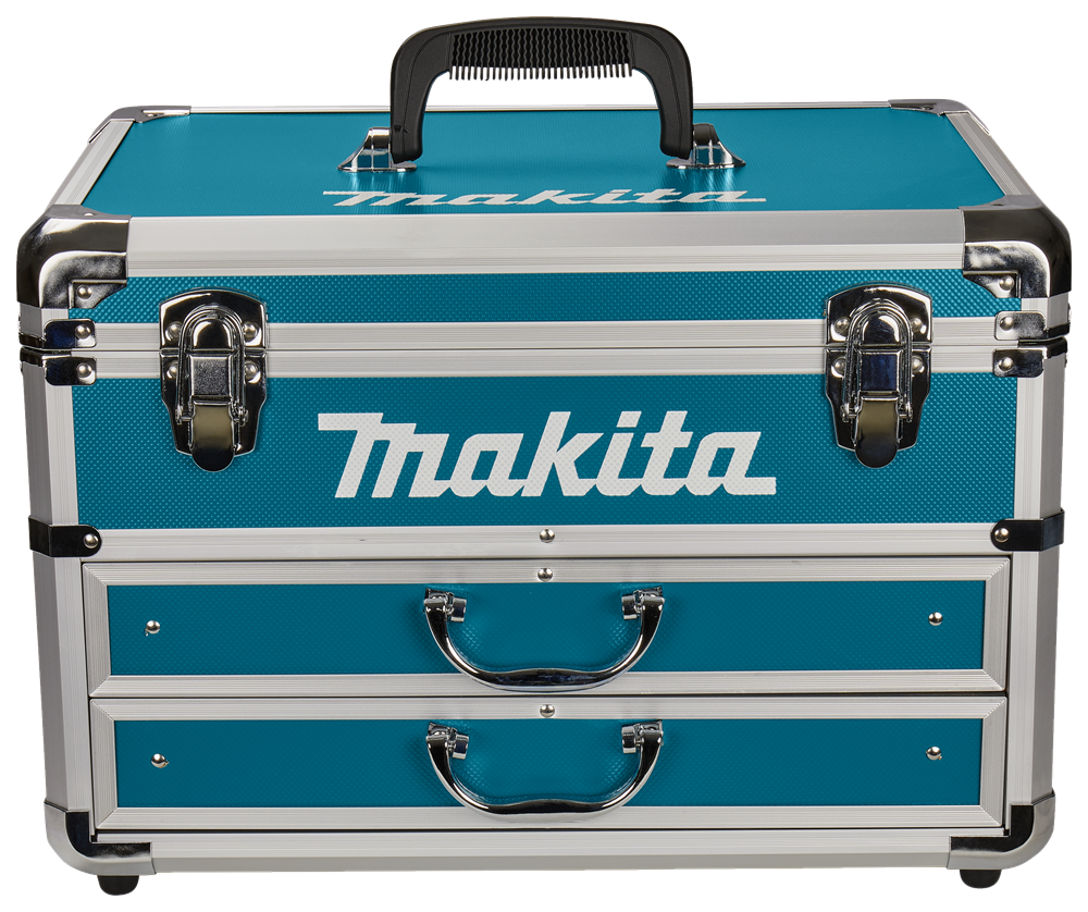 Makita coffret accessoires aluminium bleu pour perceuse/visseuse df488d - 196626-5 196626-5