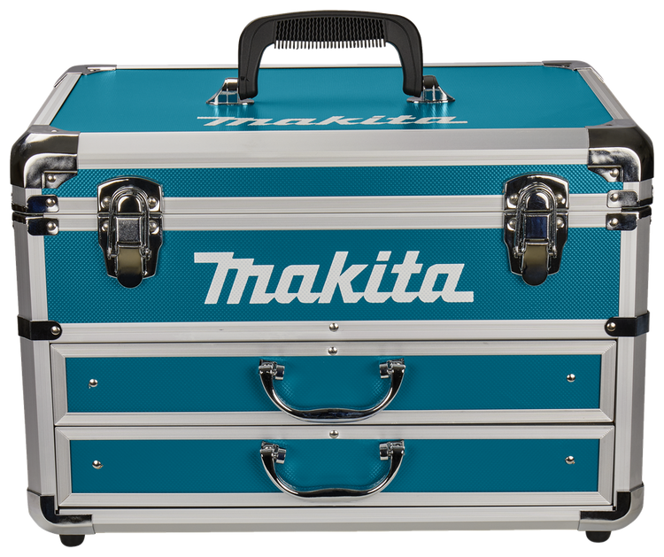 Makita coffret accessoires aluminium bleu pour perceuse/visseuse df488d - 196626-5 196626-5