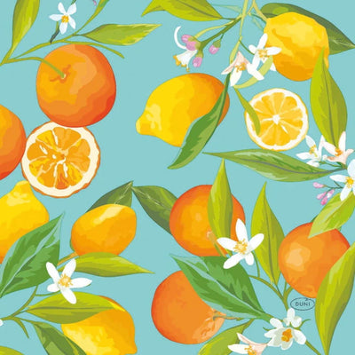 Serviettes au citron 33x33 cm