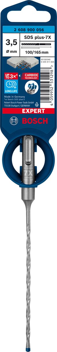 Bosch expert sds plus-7x marteau perforateur 3,5 x 100 x 165 mm