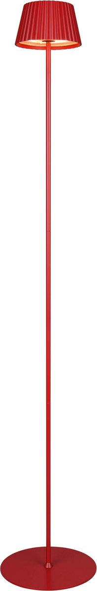 Rl vis ta lumière réalité suarez - lampadaire - rouge - rechargeable - incl. 1x SMD 1,5 W - on off touch - variateur à capteur - connexion USB - alimentation par batterie - éclairage extérieur - IP44