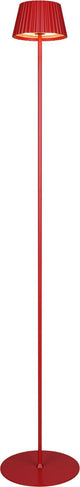 Rl vis ta lumière réalité suarez - lampadaire - rouge - rechargeable - incl. 1x SMD 1,5 W - on off touch - variateur à capteur - connexion USB - alimentation par batterie - éclairage extérieur - IP44