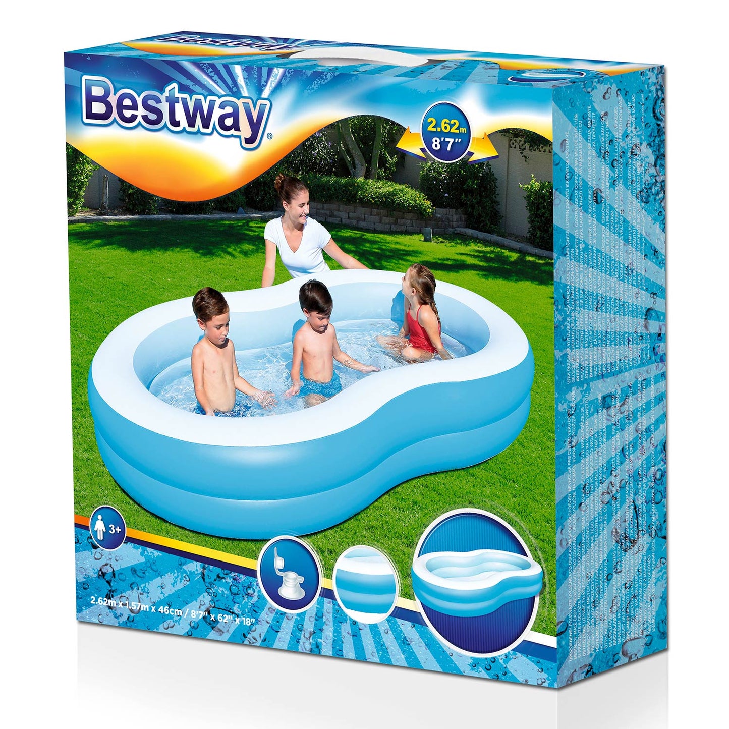 Bestway Family Pool Pool Lagoon 262x157x46 cm