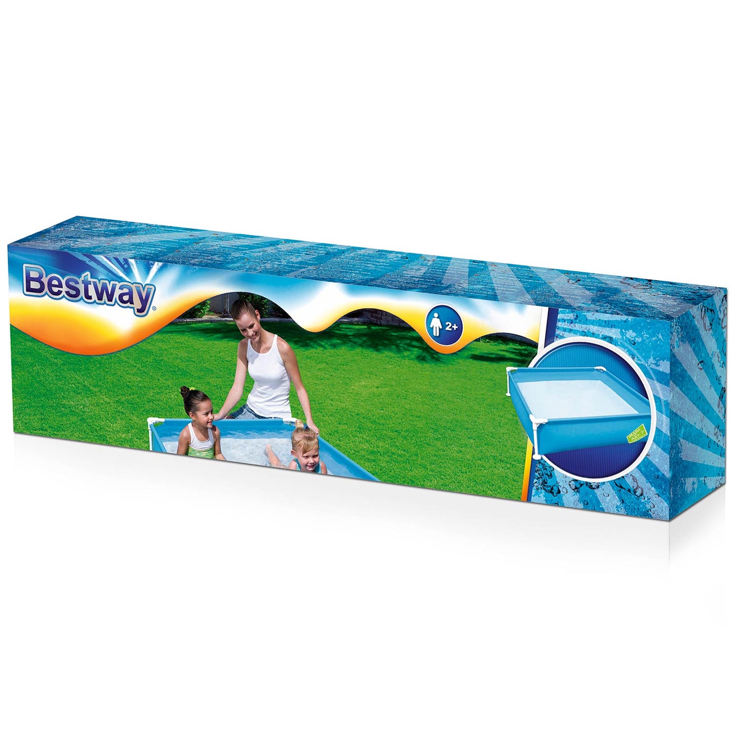 Piscine Bestway avec cadre en acier, 122x122x30,5 cm