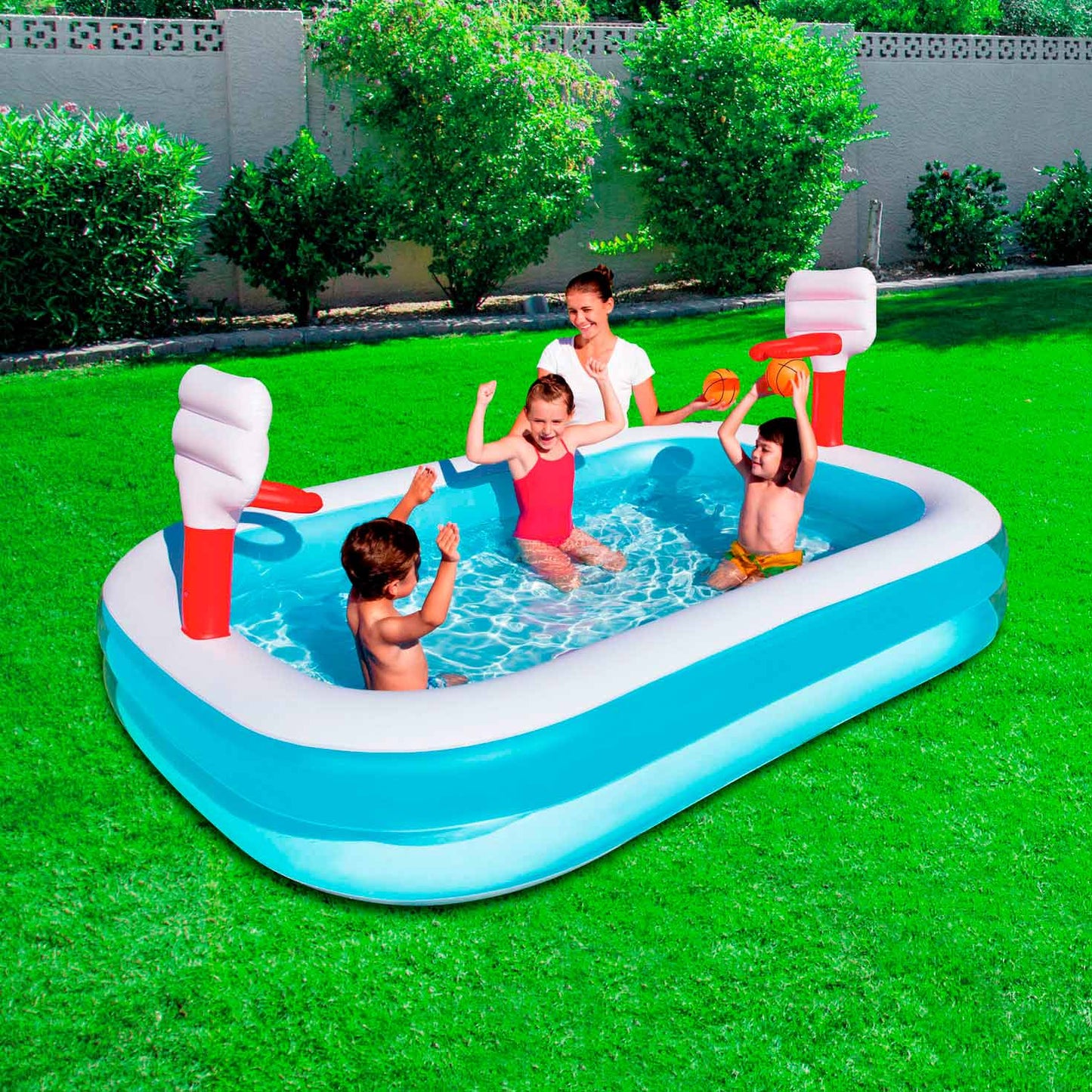 Bestway PlayCenter Piscine Basketball, 251x168x102cm