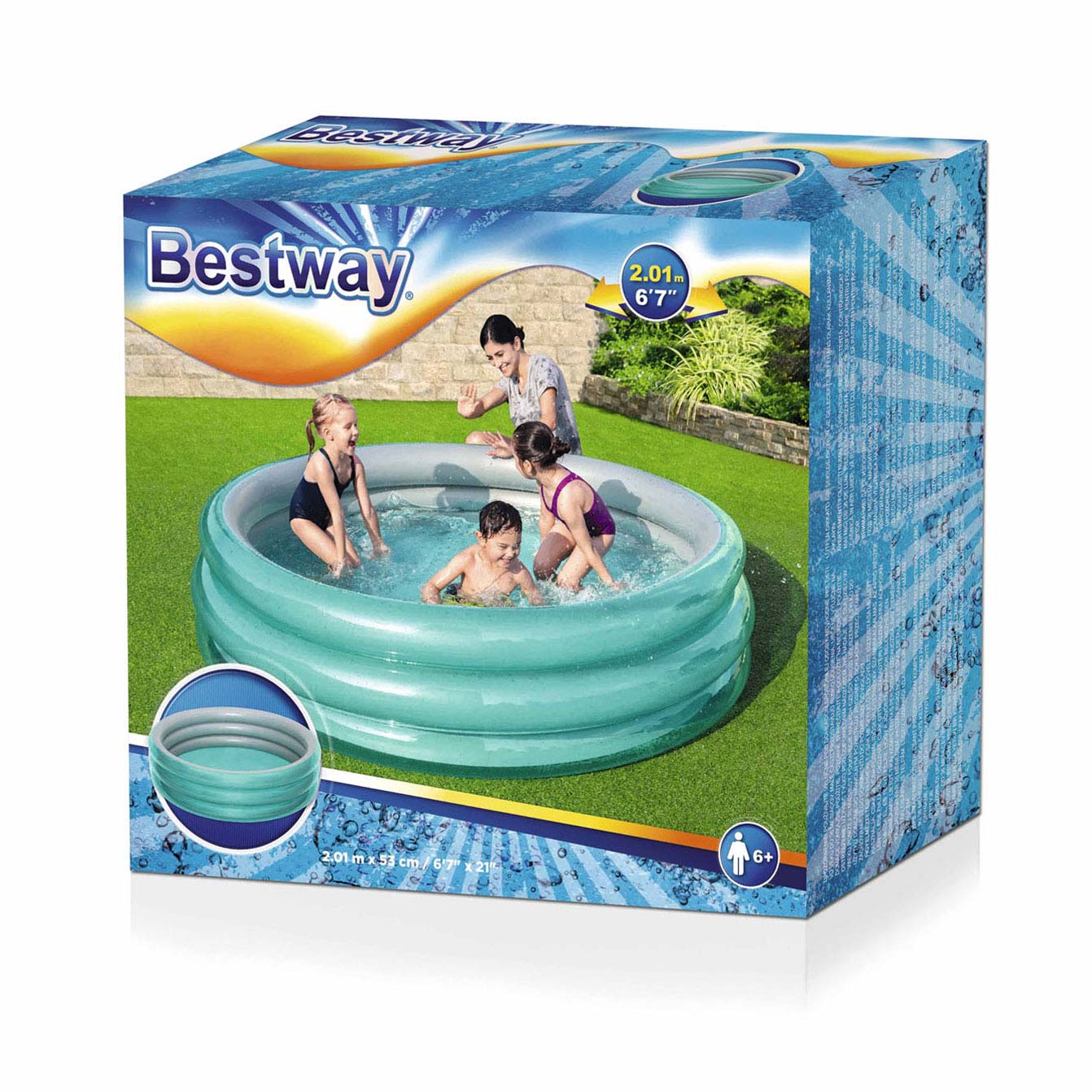 Bestway Children's Pool autour de Big Metallic, 201cm