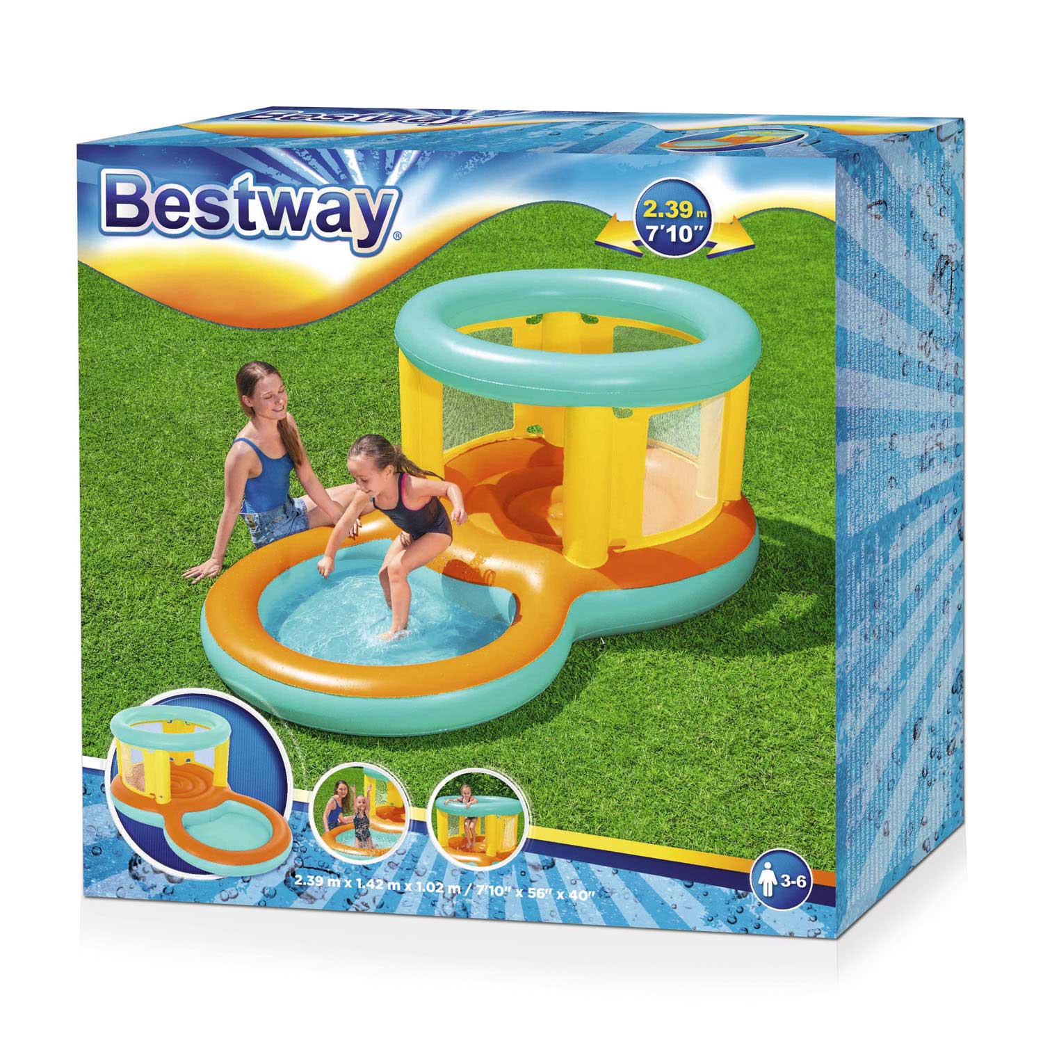 Bestway Jumptopia PlayCenter Bouncy Bouncy Cushion 239x142 cm