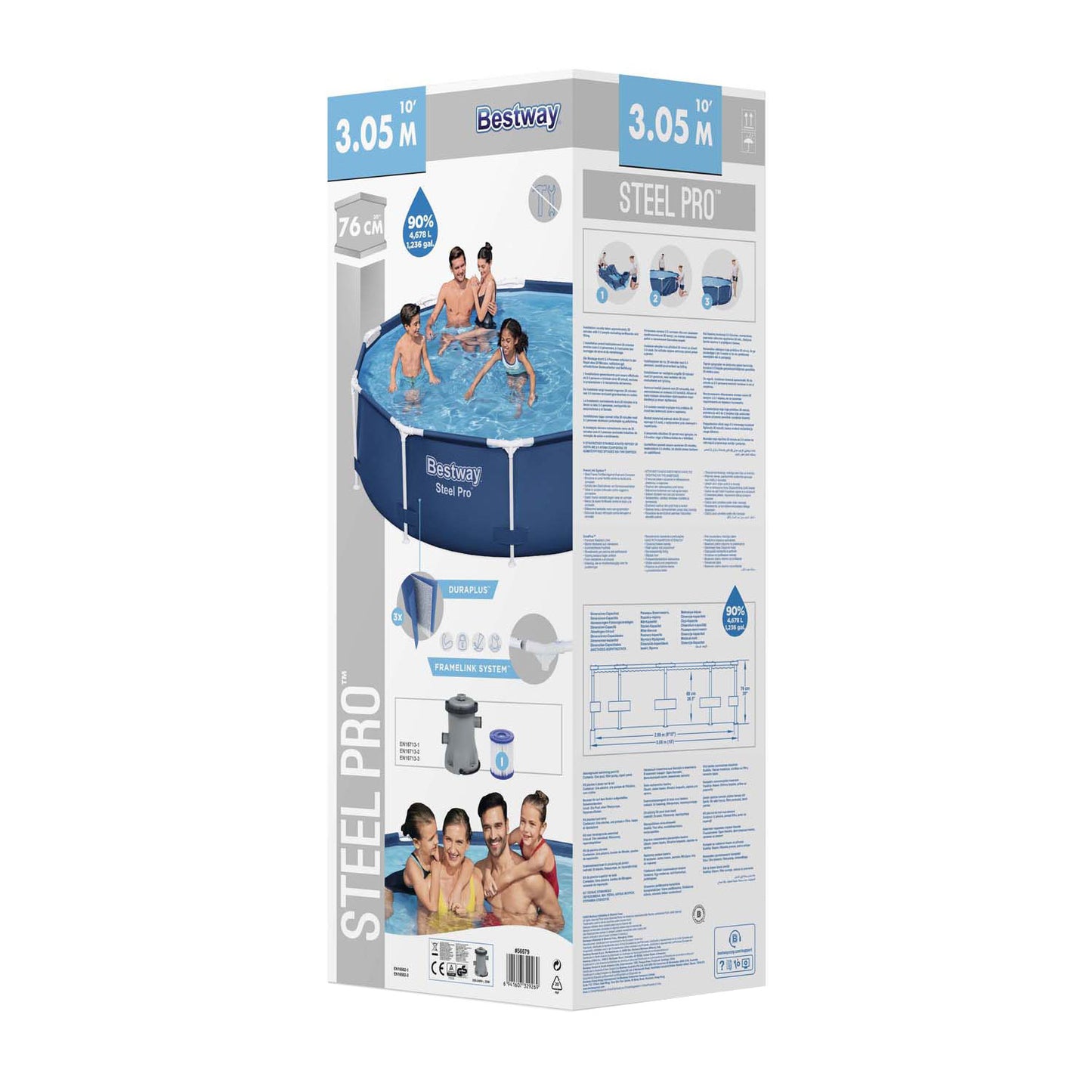 Bestway Pool Pool Steel Pro Round, 305 cm