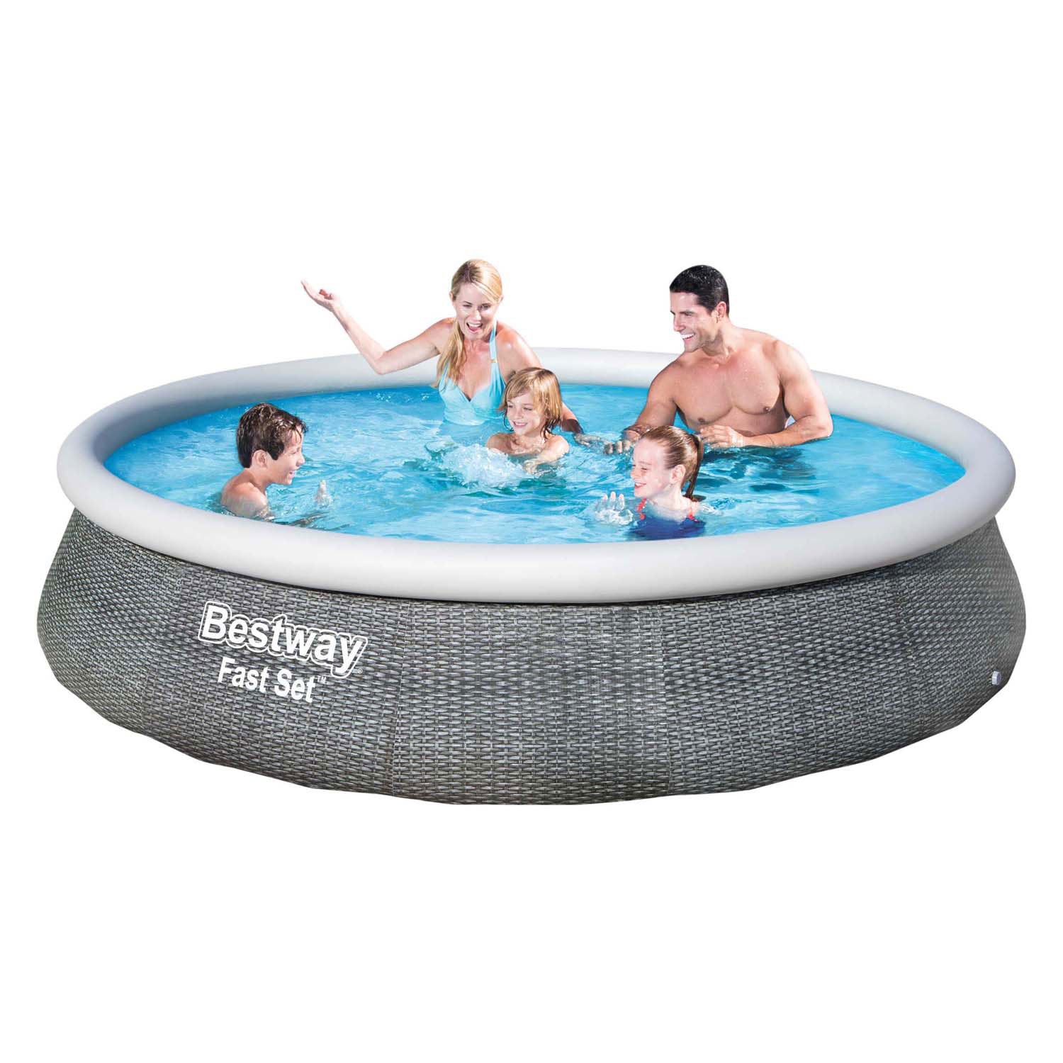 Bestway Fast Set Pool Pool Pool avec pompe gonflable 396x84 cm