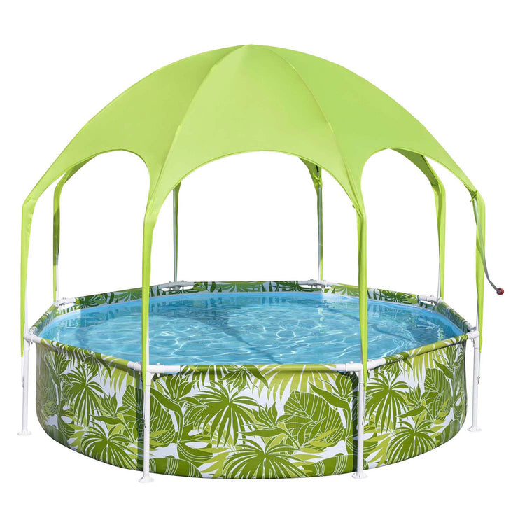 Bestway My First Frame Pool Pool Splash-in-Shade Play Round avec UV Avent, 244 cm