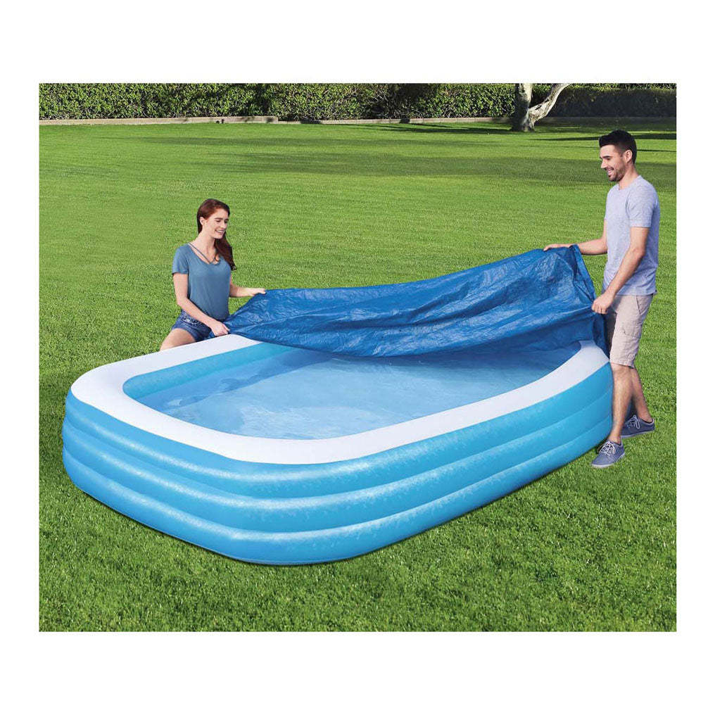 Rectangle de couverture de la piscine familiale de Bestway, 305 cm