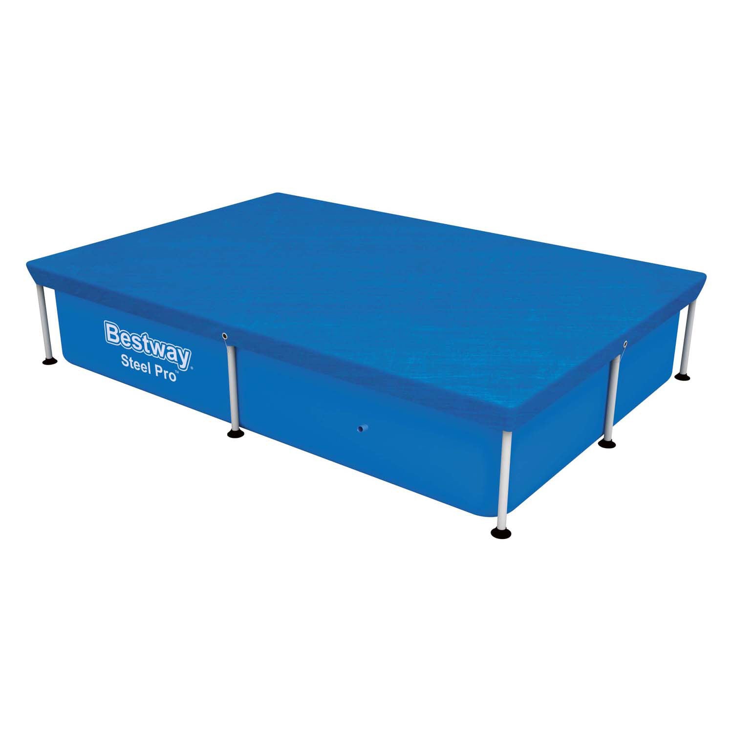 Rectangle de couverture en acier Bestway Recangle 221 bleu