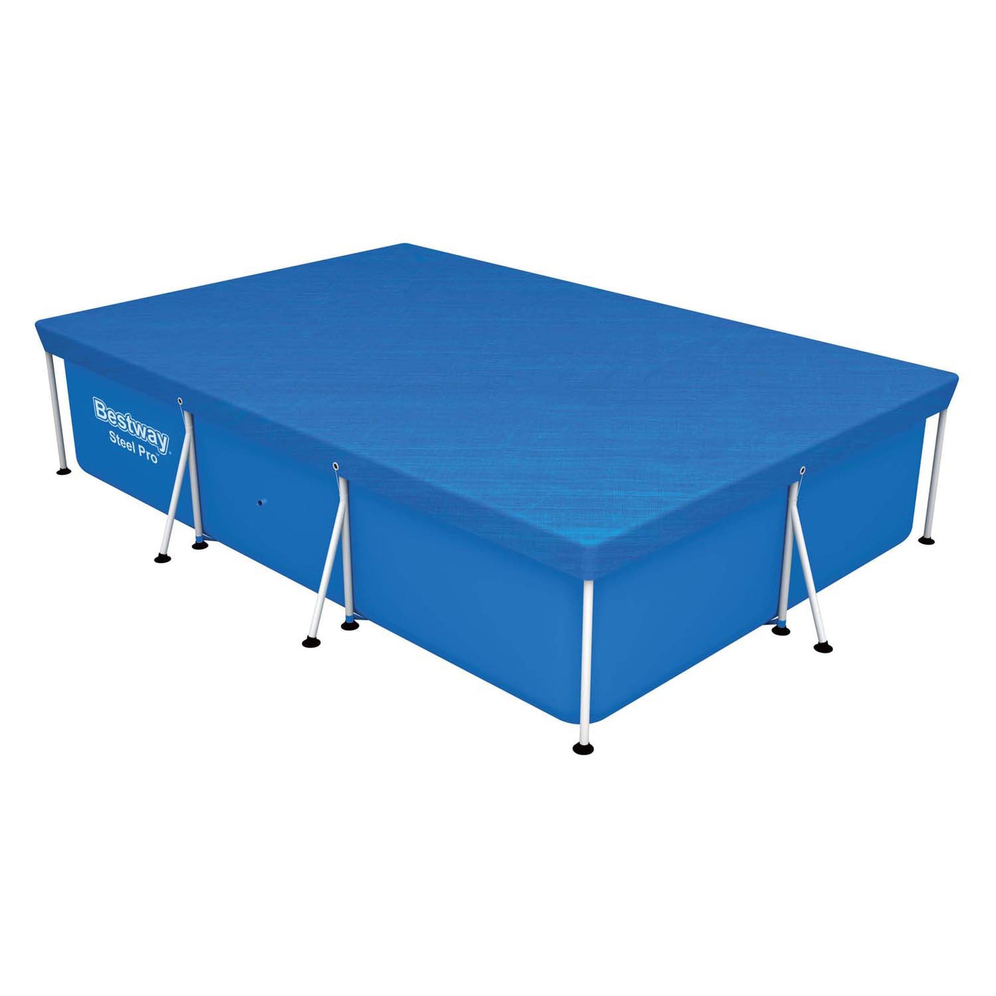 Bestway en acier rectangle 300 bleu