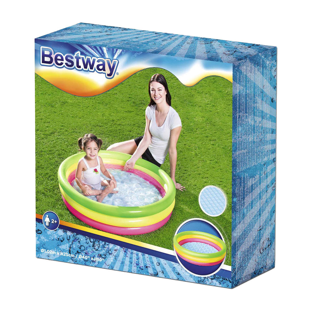Couleurs rondes de piscine pour enfants de Bestway, 102 cm