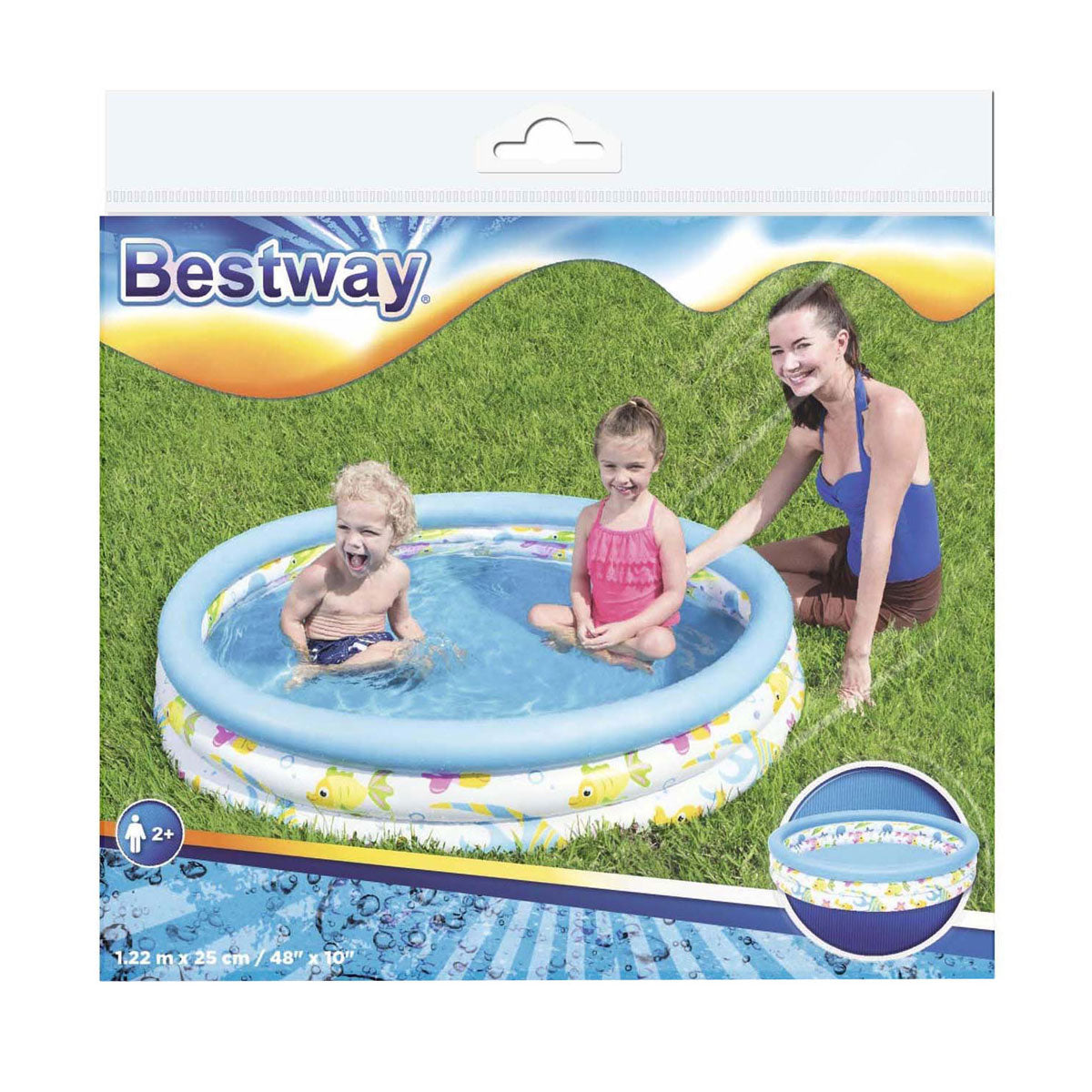 Piscine pour enfants de Bestway autour de Coral Reef Crew Play Pool 122