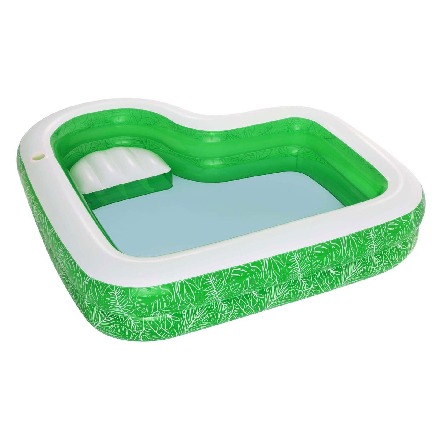 Rectangle de piscine Bestway Rectangle Paradis tropical avec siège, 231 cm