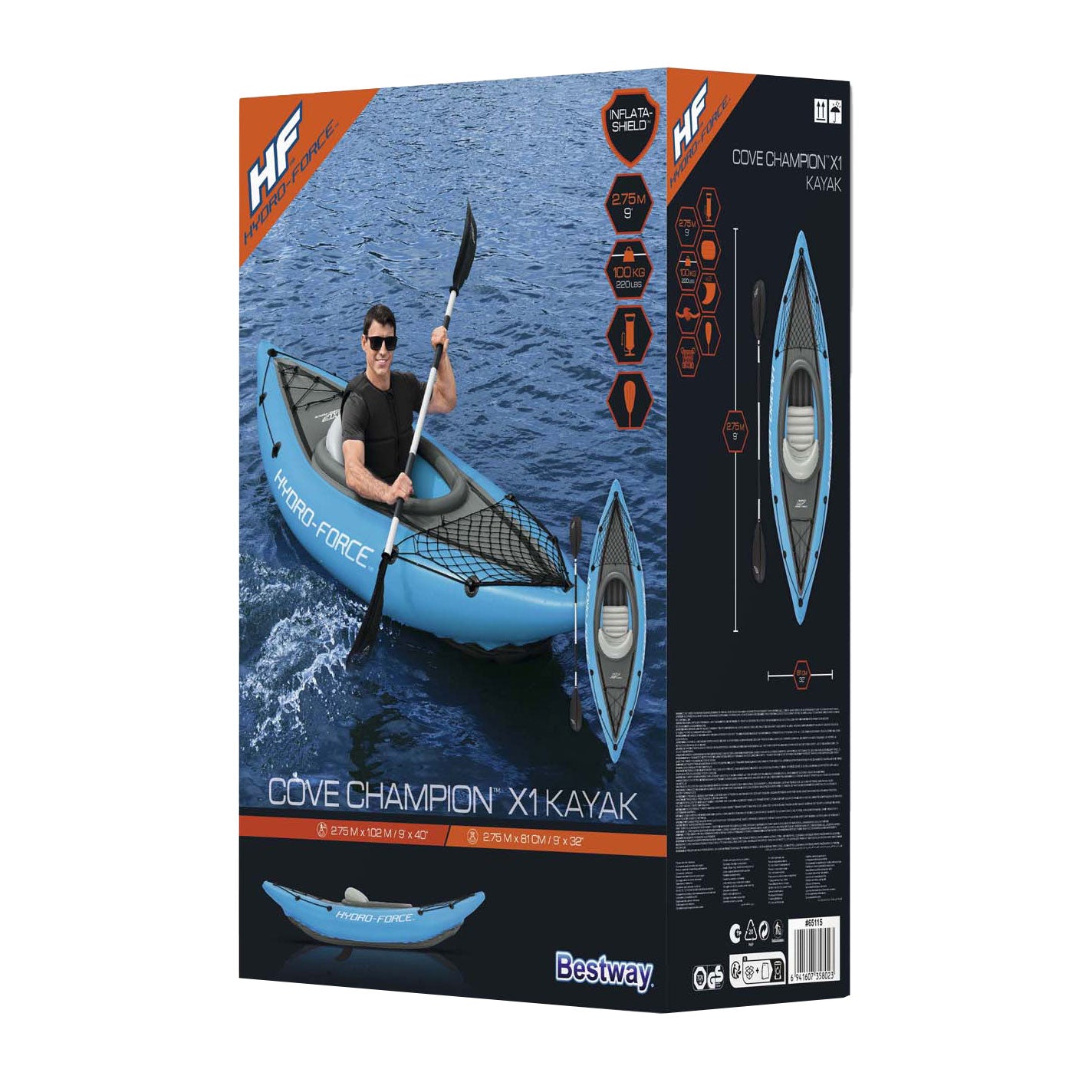Bestway Hydro Force Kayak Cove Champion x1 Set gonflable