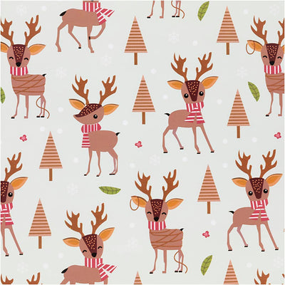 Papier cadeau Creativ company, bambi, l: 50 cm, 80 gr, bleu glacier, 5 m 1 rouleau
