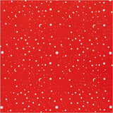 Papier cadeau Creativ company, étoiles et lunes, l: 50 cm, 80 gr, rouge foncé, 100 m 1 rouleau - afbeelding 1
