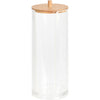 Eleganza Eleganza Cotton Pads Container 7x19 cm Bamboo transparent