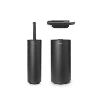 Accessoires de toilettes de Brabantia Mindset, ensemble de 3 minéraux infini gris