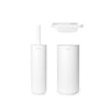 Accessoires de toilettes de Brabantia Mindset, ensemble de 3 minéraux blancs blancs