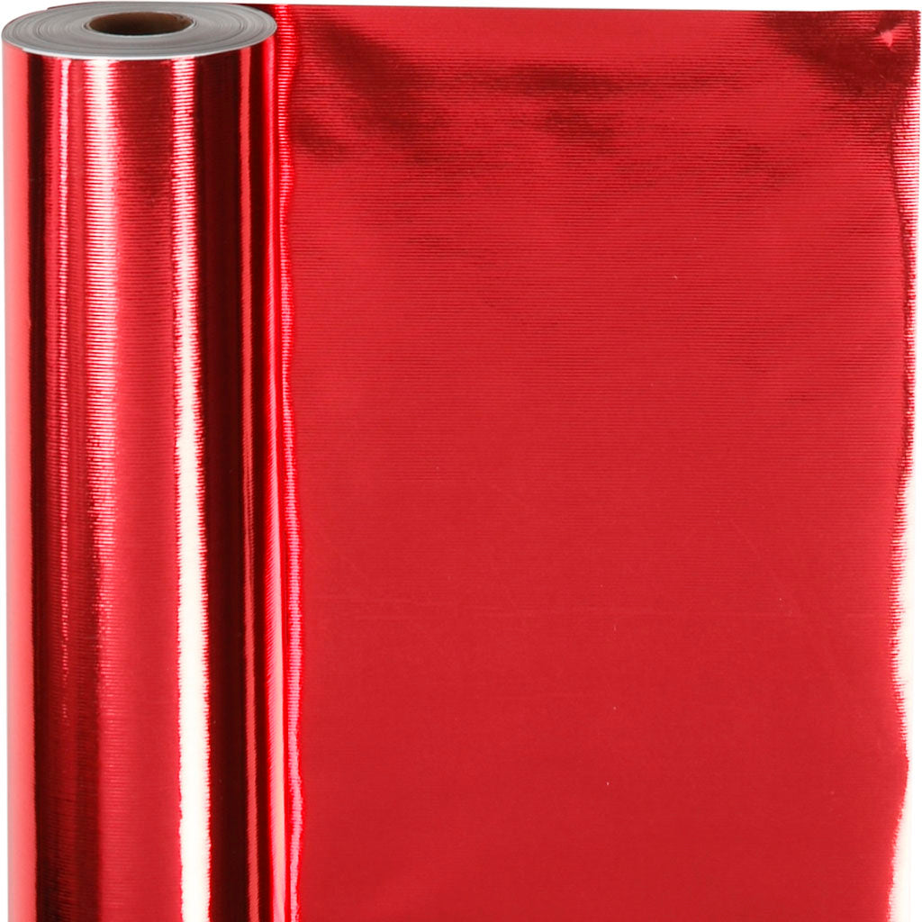 Papier cadeau Creativ company, l: 50 cm, 65 gr, rouge, 100 m 1 rouleau