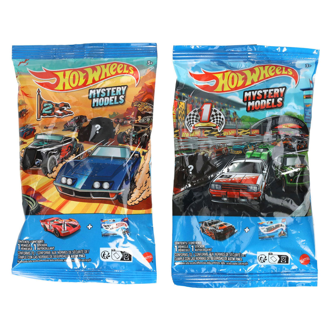 Voiture mystère Hot Wheels avec autocollant - 1:64