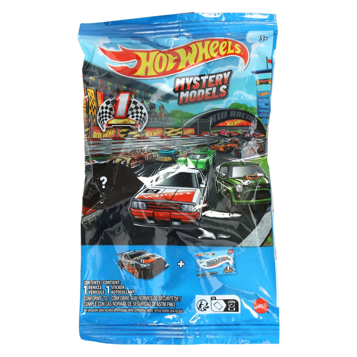 Voiture mystère Hot Wheels avec autocollant - 1:64