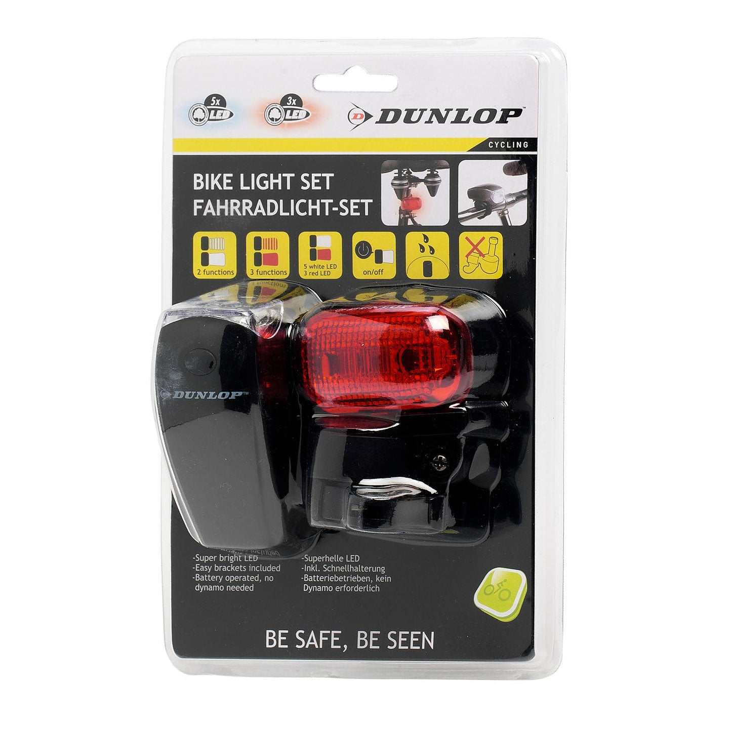 Ensemble de lampe à vélo, 2dlg.