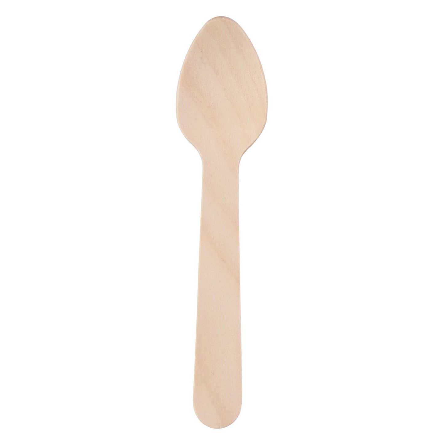 cuillère à café jetable de bois 11 cm, 50e.
