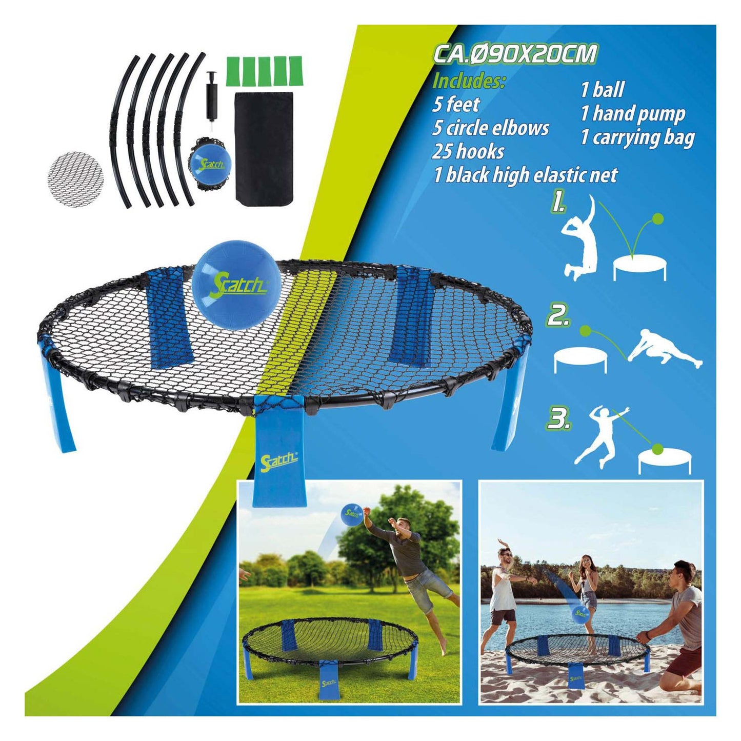 Attraper et lancer un jeu de spyderball