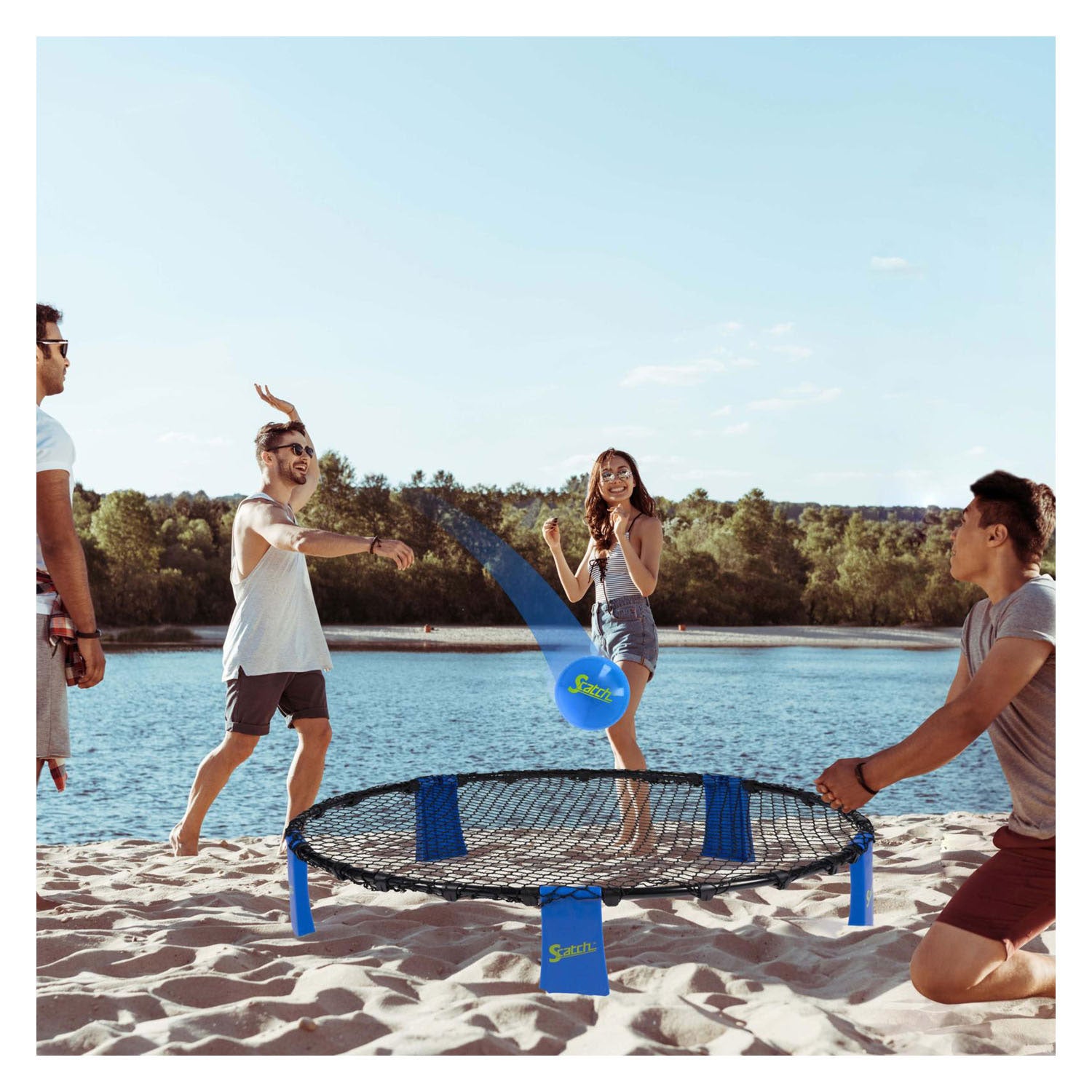 Attraper et lancer un jeu de spyderball