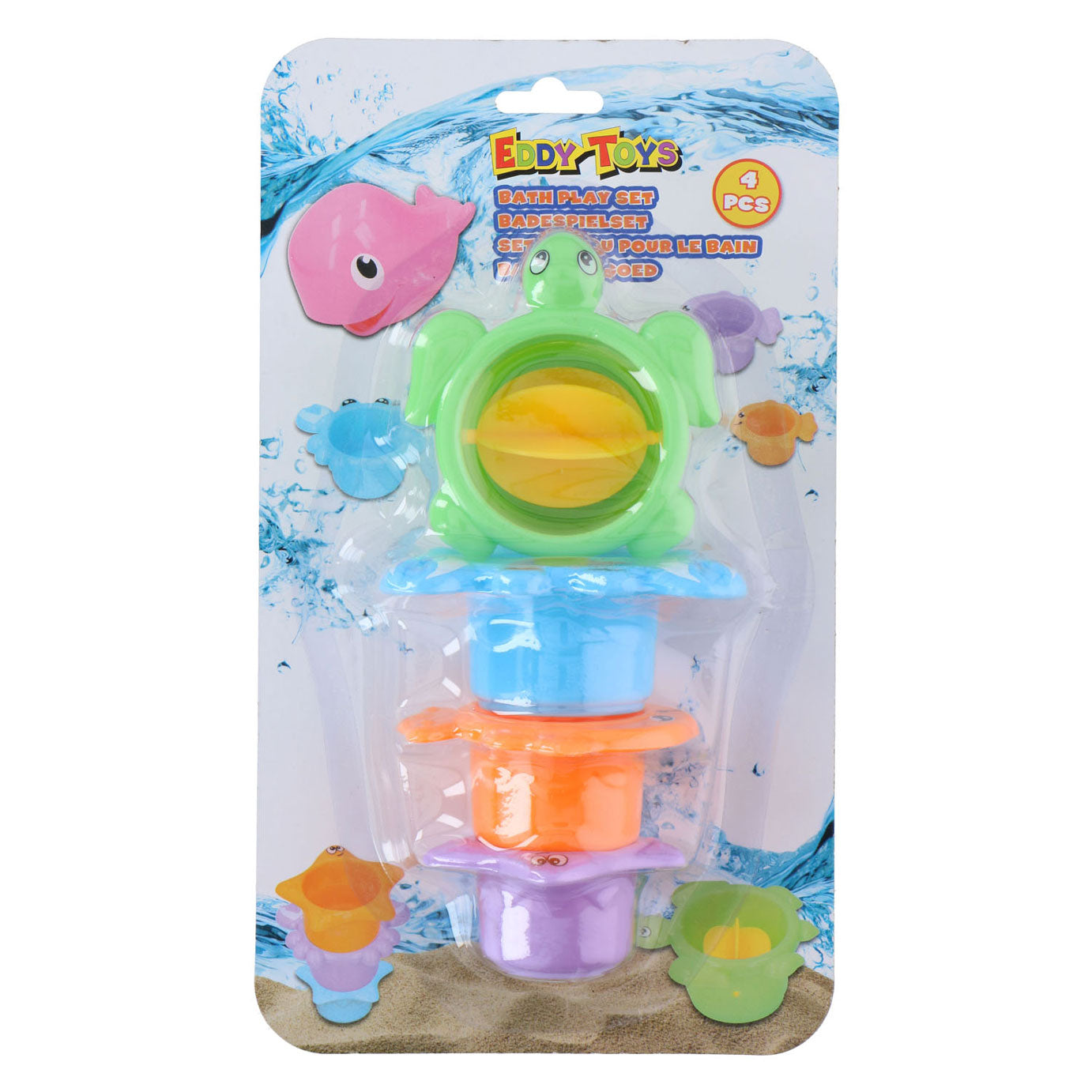 Bath tasses Animaux, 4dlg.