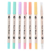 Felt -Tip stylos BrushPennen Double-Side, 7e.