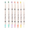 Felt -Tip stylos BrushPennen Double-Side, 7e.