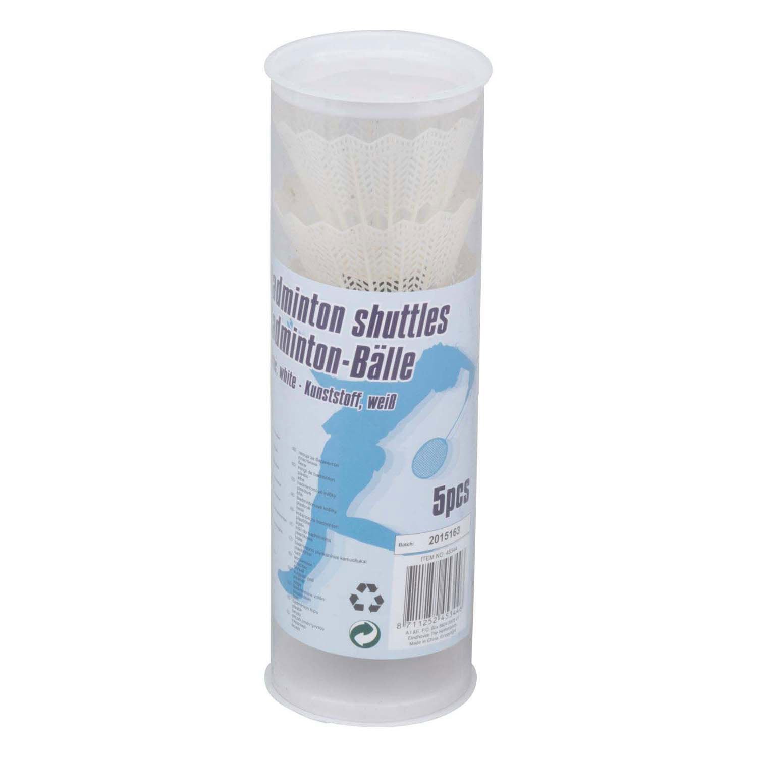 Volants de badminton, 5 pcs