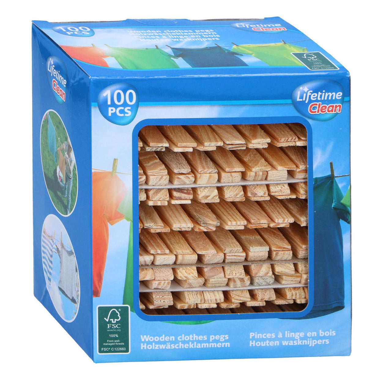 Vêtements en bois, 100e.