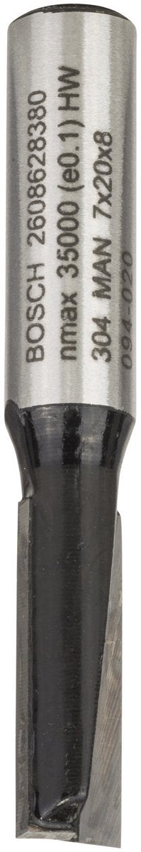 Bosch - fraises en bout 8 mm, d1 7 mm, l 20 mm, g 51 mm