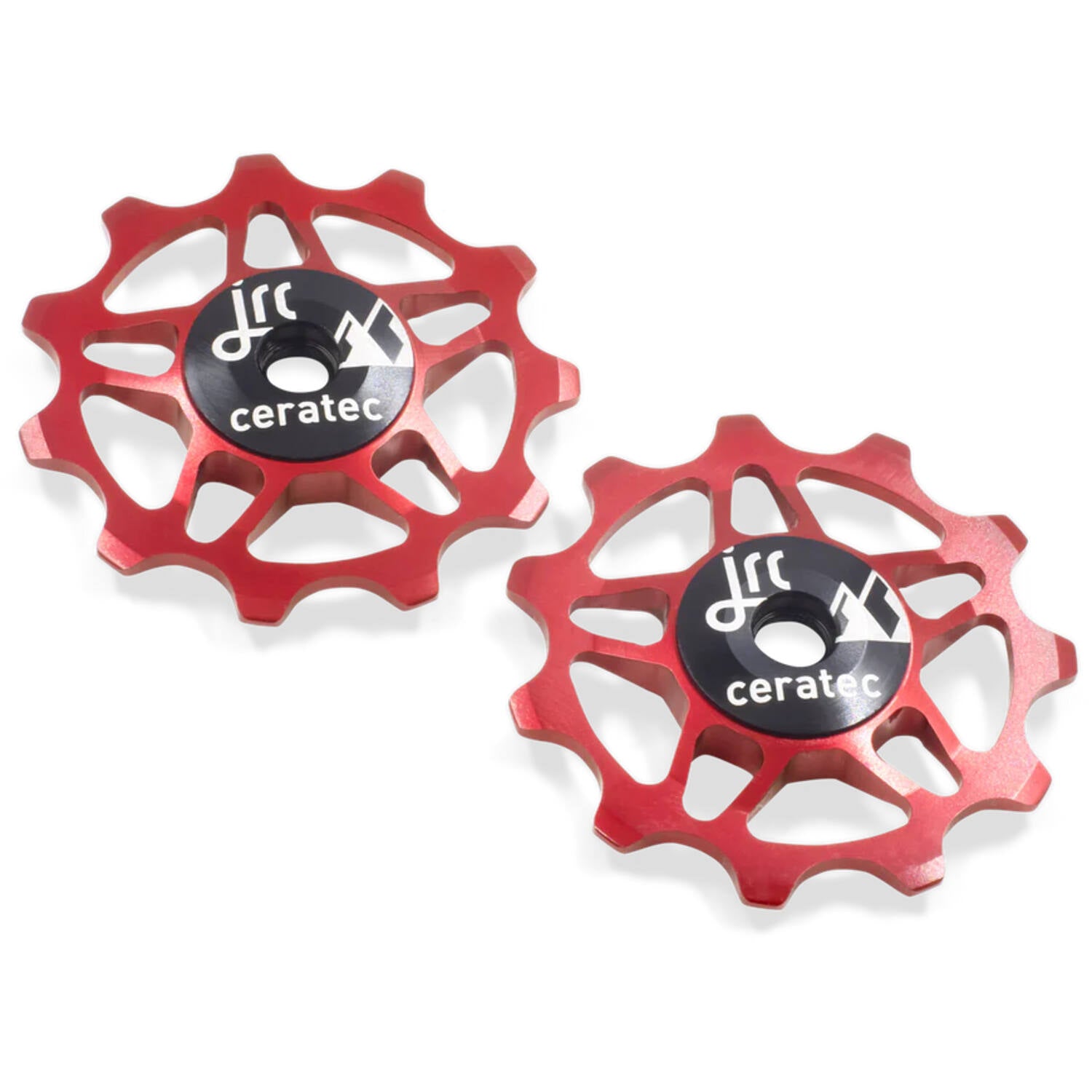 Jrc - paire de roues de dérailleur en céramique 11t rouge