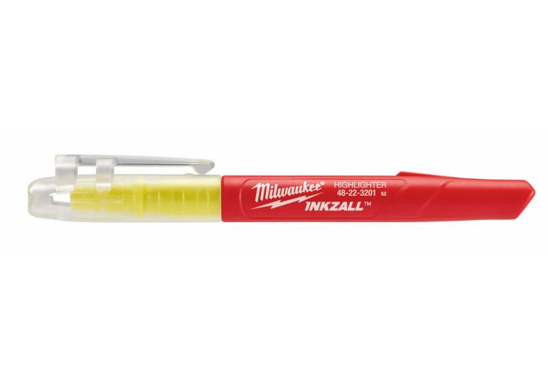 Accessoires Milwaukee marqueurs inkzall jaune fluo - 5pc. - 48223201