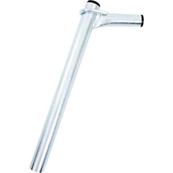 Tige de selle fixe 25,4 x 300 mm acier argenté