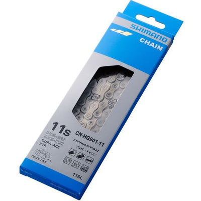 Shimano HG901 Dura Ace Xtr E -bike 11 -Speed ​​Collier - Silver - 119 Feuilles - Interrupteur flexible - résistant durable