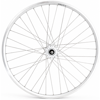 Roue avant Shimano 28 x 1 4'' aluminium jante zac 2000 - dynamo moyeu dh-c3000-3n - frein sur jante - argent