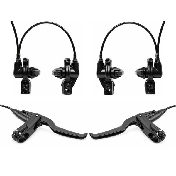 Magura jeu de freins sur jante hs11 direct mount idm (montage direct intégré) 2 vis de montage frein avant-arrière (longueur de câble 750 2050mm)