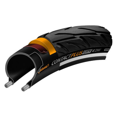 Pneu Continental contact plus city 37-622 (28x1.40) black reflex